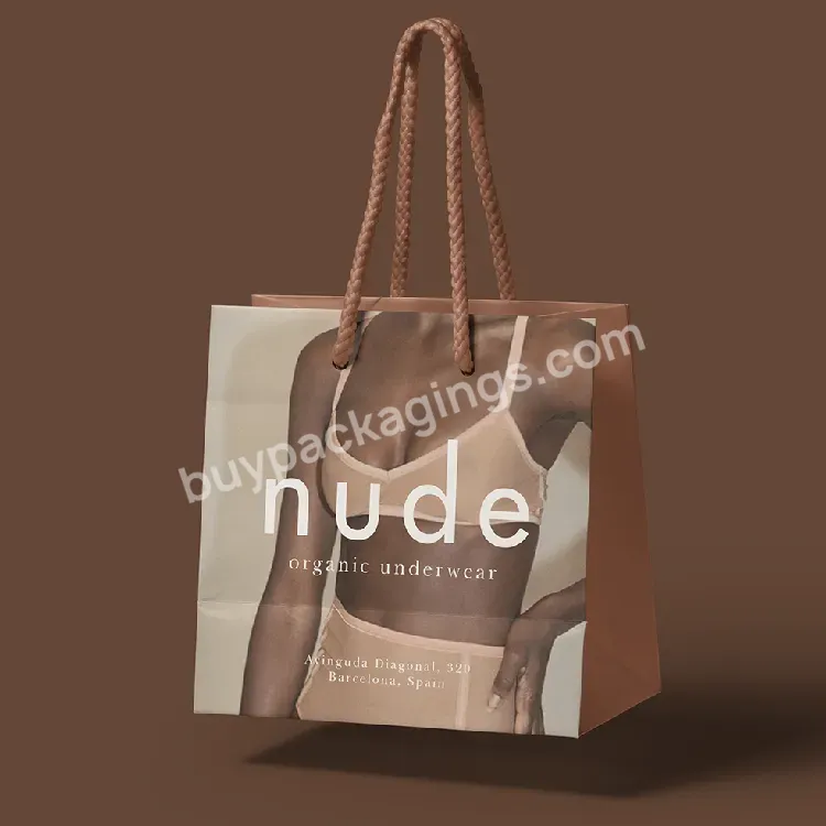 Luxury Shopping Carrier Bags Shopping Paper Bags For Underwear Stylish Boutique Shopping Bags - Buy Boutique Shopping Bags,Matte Laminated Euro Tote Bag,Clothing Shopping Bag.