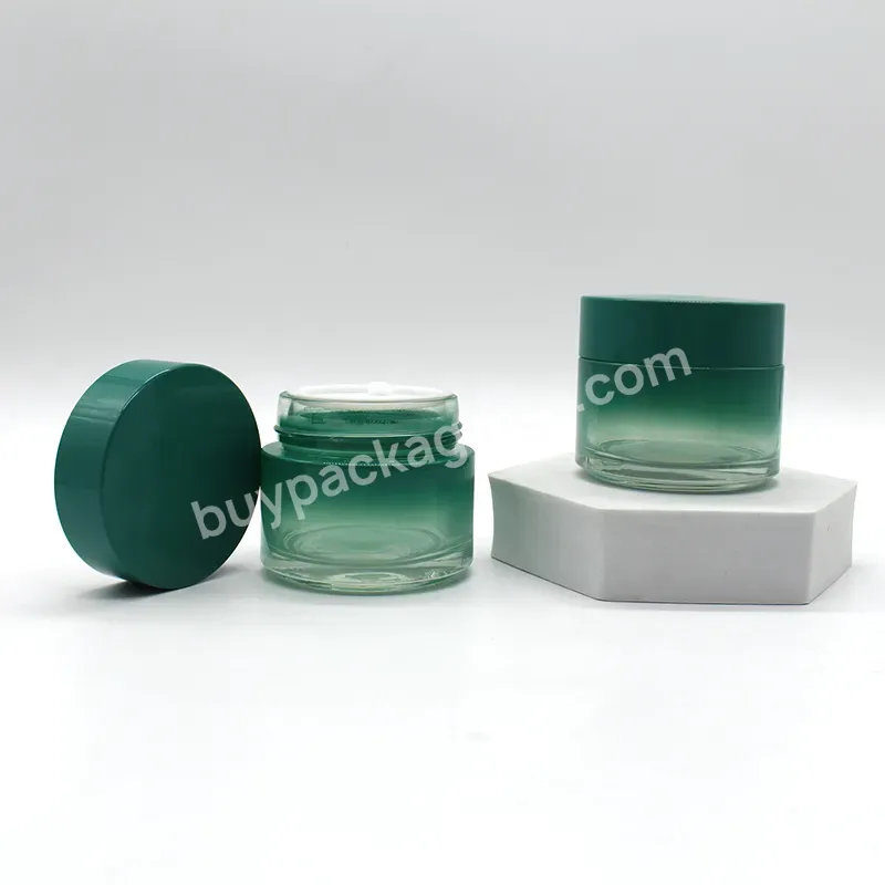 Luxury Skincare Packaging Glass Face Cream Jar 15ml 100ml 50ml 30ml Serum Oil Cosmetic Glass Jar - Buy Glass Cosmetic Jar,Glass Lotion Jar,Serum Jar.