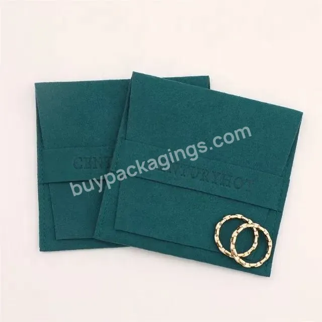 Luxury Small Envelope Shape Package Pouch With Custom Printed Logo Name For Jewelry Necklace Ring Velvet Suede Packaging Bag - Buy Custom Envelope Jewelry Pouch,Custom Envelope Jewelry Pouch,Jewelry Package Bags.