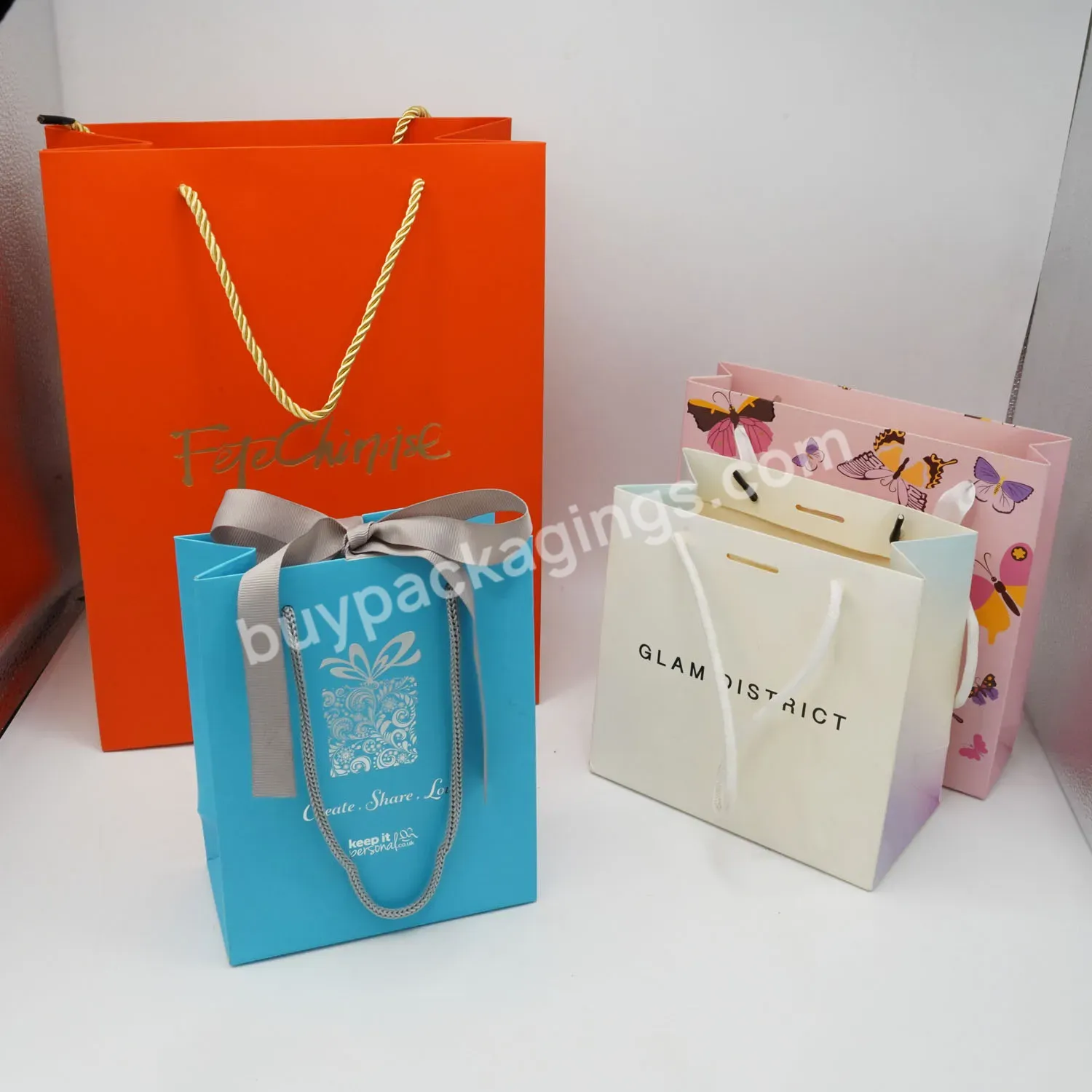 Luxury Small Food Bag Packaging Personalized Printed Pumpkin Halloween Candy Gift Paper Bag