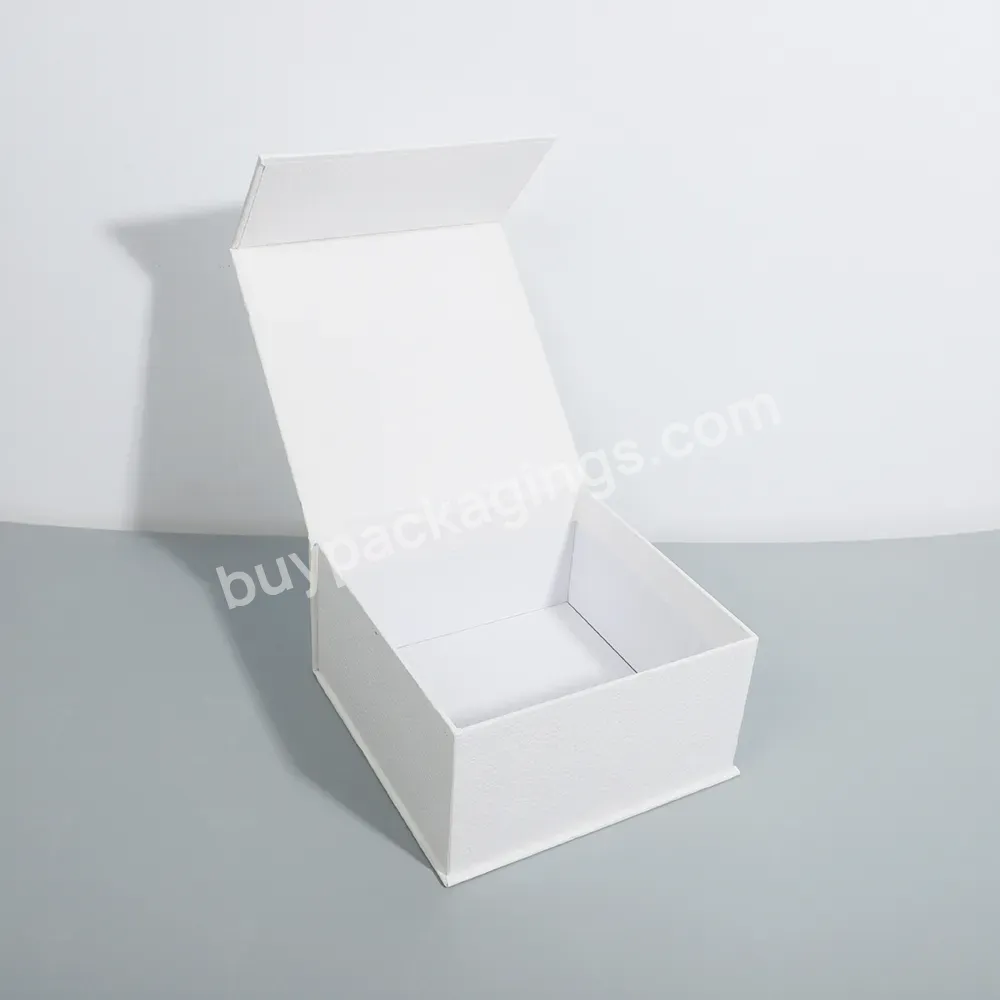 Luxury White Book Shaped Rigid Cardboard Paper Packaging Gift Box Custom Print Logo Paper Magnetic Gift Box - Buy Rigid Cardboard Gift Box,Magnetic Gift Box,White Book Shaped Gift Box.