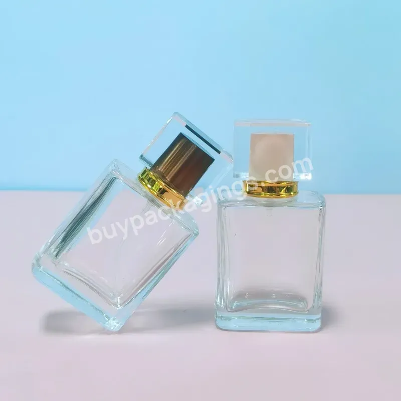 Luxury Wholesale Refillable 30ml Clear Square Spray Glass Packaging Perfume Bottle - Buy Packaging Perfume Bottle,Glass Perfume Bottle,Refillable Perfume Bottle.