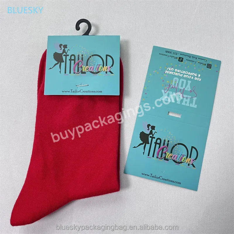 Made In China High Quality Printed Paper Brand And Jeanscoated Paper For Clothing Socks Paper Tag
