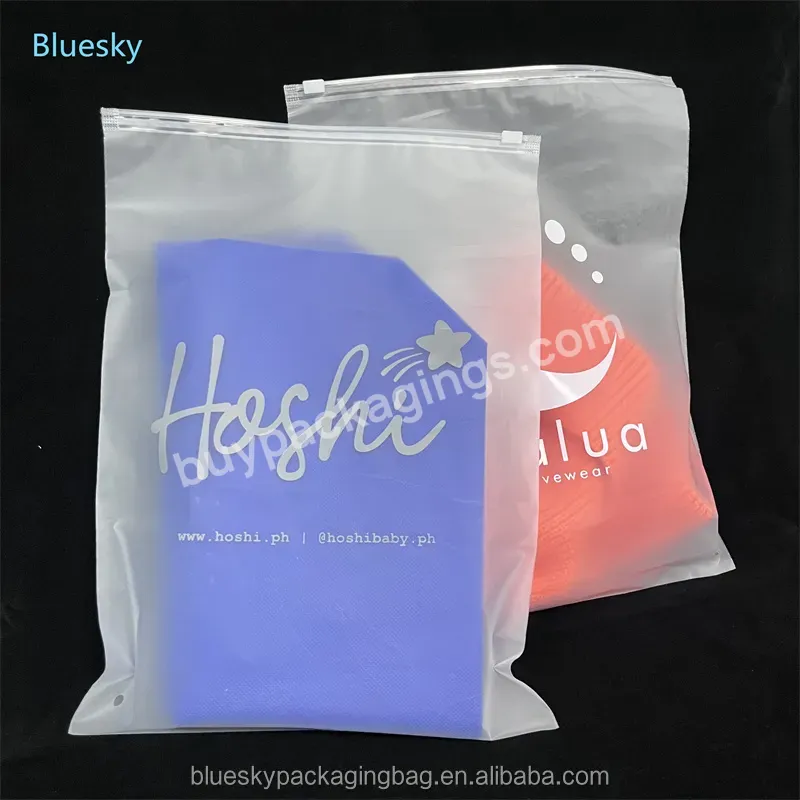 Made In China Ziplock Bags For Clothes Packaging Slider Frosted Plastic Packing Underdress Zipper Bag - Buy Matt Zip Lock Bag,Packaging Bags With Self Sealing Slider Zippers,Shirt Clothes Zip Lock Clear Ziplock Bags.