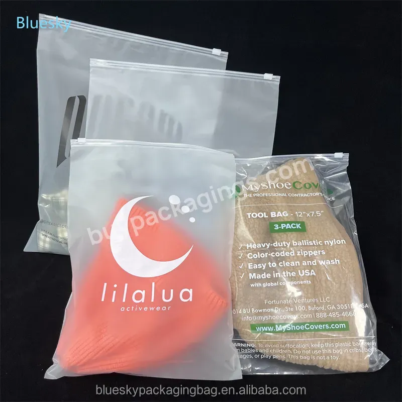 Made In China Ziplock Bags For Clothes Packaging Slider Frosted Plastic Packing Underdress Zipper Bag - Buy Matt Zip Lock Bag,Packaging Bags With Self Sealing Slider Zippers,Shirt Clothes Zip Lock Clear Ziplock Bags.