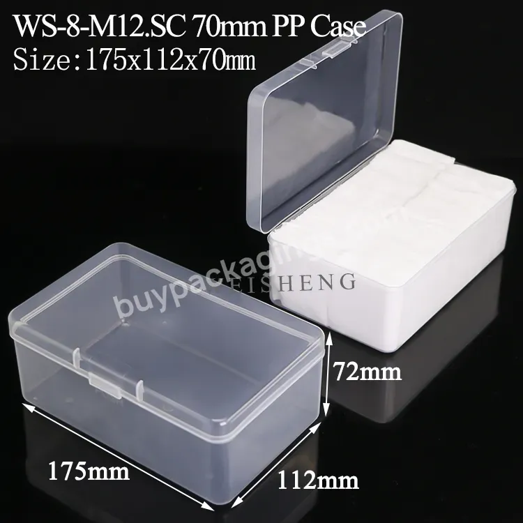 Makeup Storage Organizer Baby Powder Puff Box Soft Face Body Powder Bath Puff Sponge Box Container Cotton Pad Case Plastic