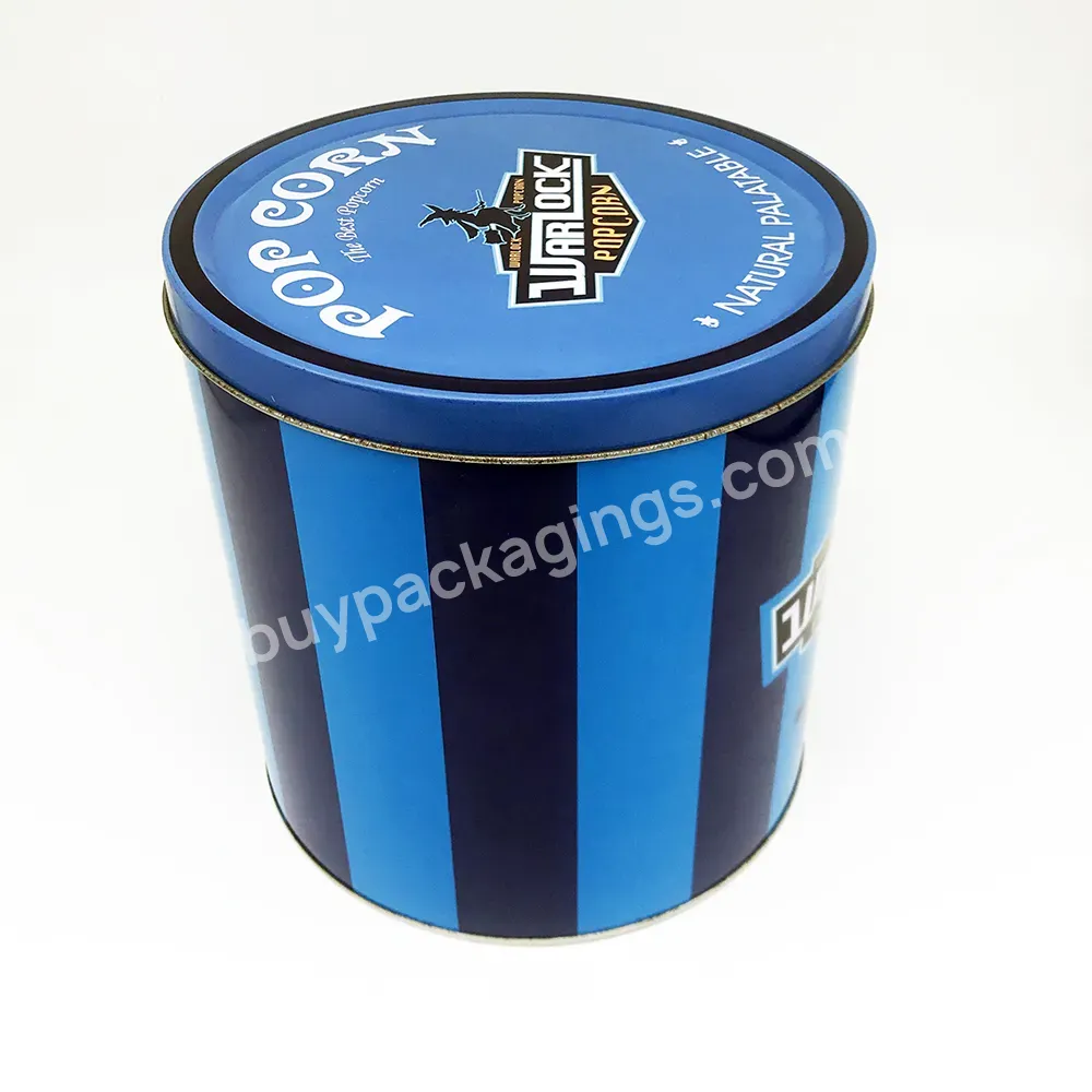 Manufacture Direct Custom Round Popcorn Tins - Buy Popcorn Tins,Popcorn Tin Bucket,Metal Popcorn Tin Bucket.