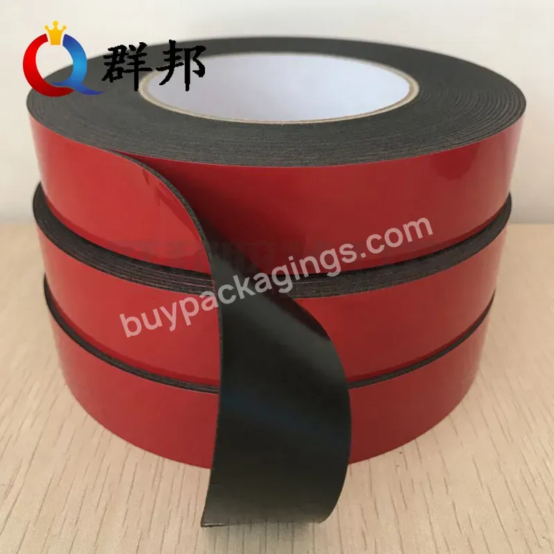 Manufacture High Quality Double Sided Red Film Black Acrylic Adhesive Packing Tape