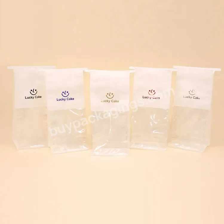 Manufacture Hot Stamping Color Printed Food Grade Cotton Paper Cake Bags Pastry Packaging With Window For Bread And Toast Snack - Buy Cotton Bread Bag,Cake Paper Bags,Cake Bags Pastry.