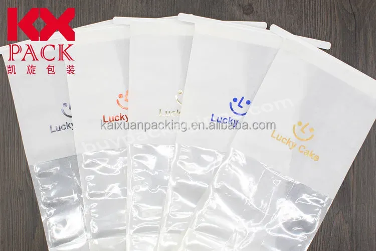 Manufacture Hot Stamping Color Printed Food Grade Cotton Paper Cake Bags Pastry Packaging With Window For Bread And Toast Snack - Buy Cotton Bread Bag,Cake Paper Bags,Cake Bags Pastry.