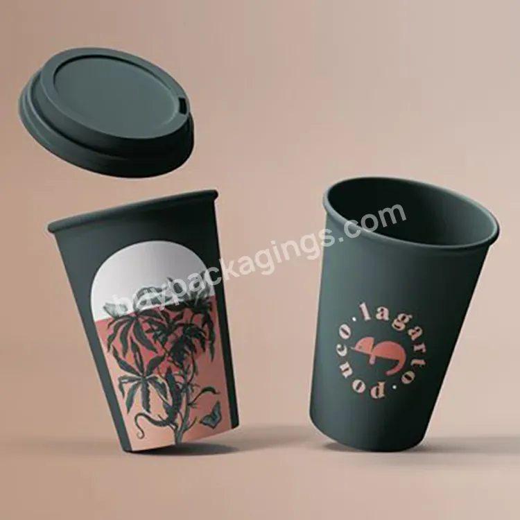 Manufacture Price Customize Logo Design Hot Paper Cup For Tea And Coffee Cold Hot Drink