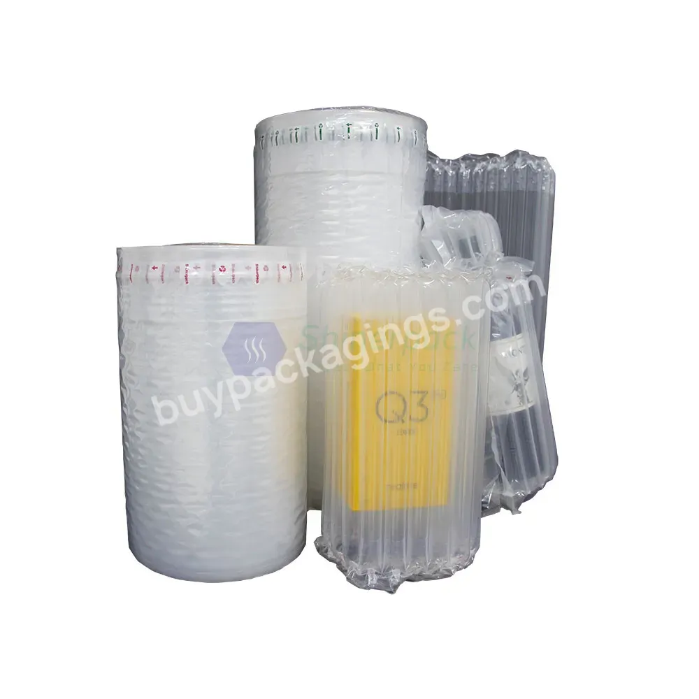 Manufacture Protective Film Bubble Cushion Wrap Buffering Inflatable Air Column Roll Coil - Buy Air Column Roll,Inflatable Air Column Roll,Air Column Bag Roll.