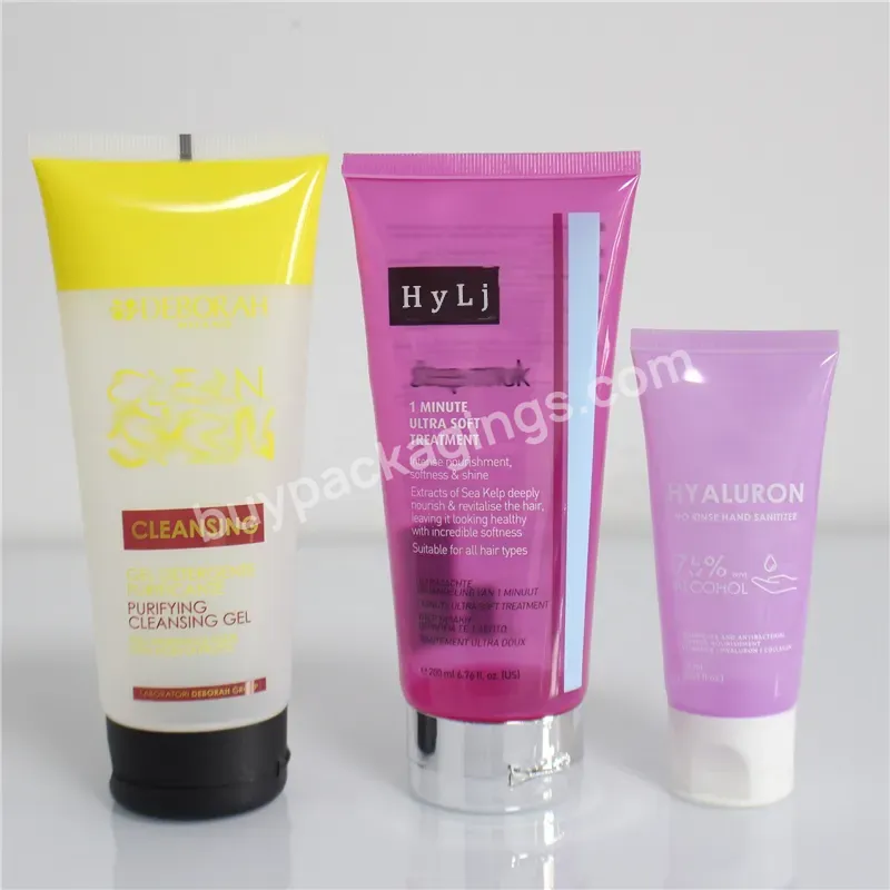 Manufacturer 60ml 80ml 100ml 4oz Aluminum Plastic Cosmetic Face Wash Tube Empty Soft Plastic Packaging For Lip Gloss Eye Cream - Buy Packaging 8ml Squeeze Plastic Lipgloss Tube,Eco-friendly Biodegradable Tube Packaging Sugarcane Tube Cosmetics Hand C