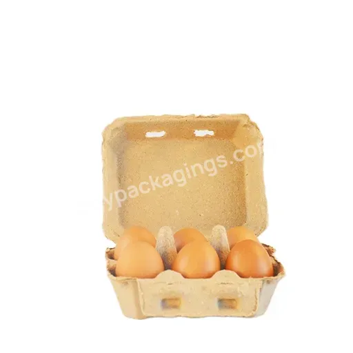 Manufacturer Biodegradable Egg Box Cardboard Pulp Egg Carton 24 Cells 30 Cells 60 Cells Customized Design - Buy 6 Egg Tray Carton,6 Holes Eco Friendly Tray Carton,6 Cells Quail Egg Box.