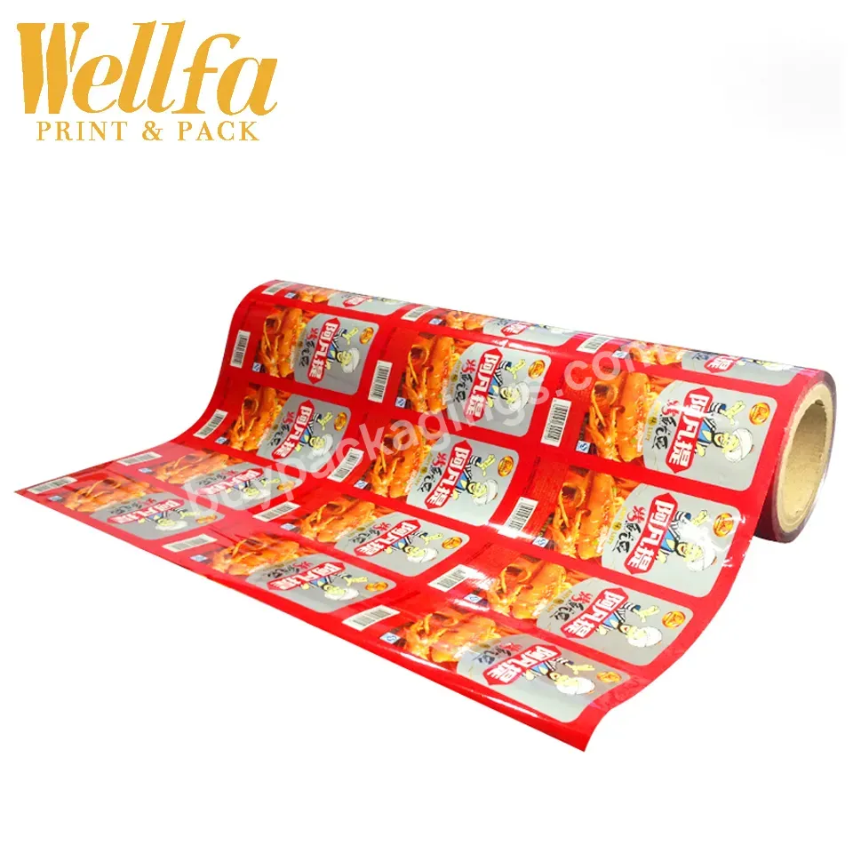 Manufacturer Custom Printing Top Sealing Film Sausage Seafood Meat Dried Beef Snack Food Packaging Vacuum Sachet Roll Stretch - Buy Flexible Stretch Laminating Vacuum Sealing Packaging Film,Peelable Nylon Pa Pp Material Plastic Sheets Top Sealing Web