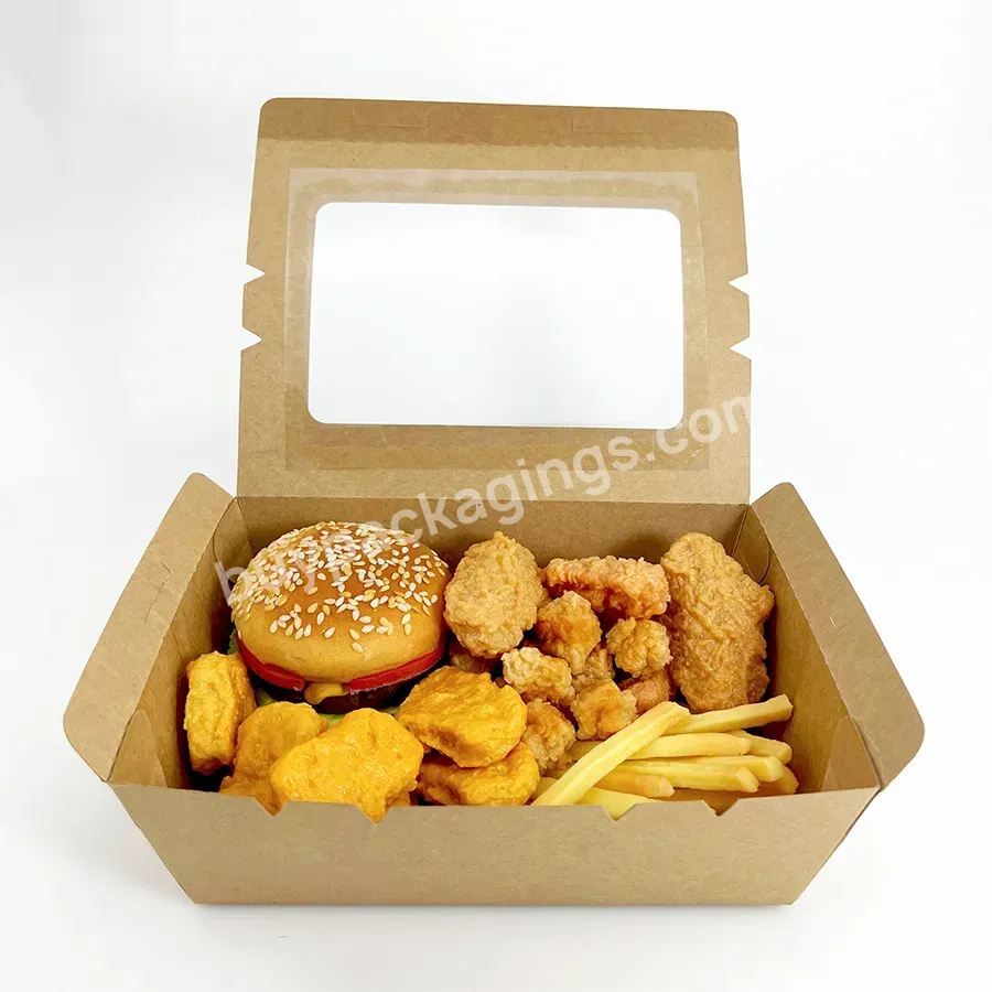 Manufacturer Customized Food Grade Kraft Paper Lunch Box Eco Takeaway Food Box - Buy Eco Food Box,Kraft Paper Lunch Box,Customized Food Grade Kraft Paper Lunch Box.