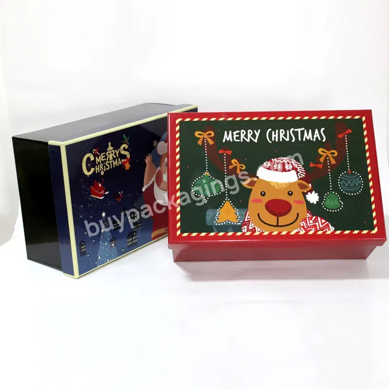 Manufacturer Customized Logo Christmas 2021 Decoration Supplies Gift Box Christmas Toys Packing Boxes - Buy Christmas Toys Packgaing Boxes,Packaging Boxes For Christmas,Christmas Decoration Supplies Gift Box.