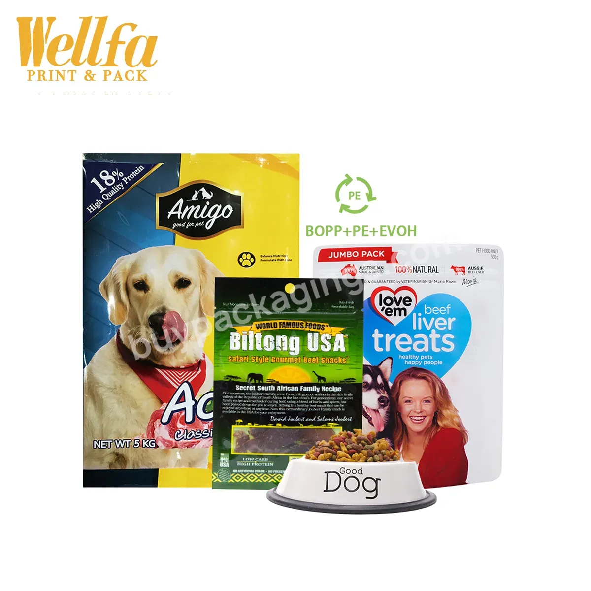 Manufacturers 500g 1kg 5kg 15kg 20kg Custom Logo Print Recycle Cat Dog Feed Treat Snack Packaging Pet Food Bag - Buy Customized Printing Stand Up Zipper Eight-side Sealing Cat Food Pet Feed Snacks Potato Crisps Fruit Food Packaging Bag,1kg 2kg 4kg 20