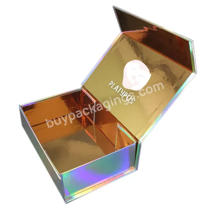 Manufacturers Custom Your Own Logo Ribbon Foldable Magnetic Cardboard Paper Gift Storage Foldable Paper Gift Box - Buy Paper Box,Storage Paper Gift Box Folding With Ribbon,Paper Box With Your Own Logo.