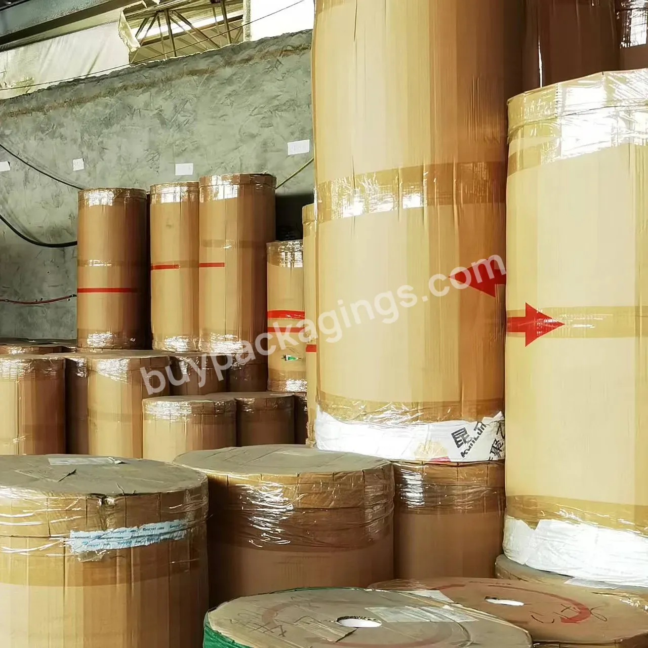 Manufacturers Direct Washi Paper Tape Masking Paper Processing Semi - Finished Large Jumbo Roll - Buy Self Adhesive Paper Jumbo Roll,Masking Tape Jumbo Roll For Packing,Crepe Paper Masking Tape Jumbo Roll.