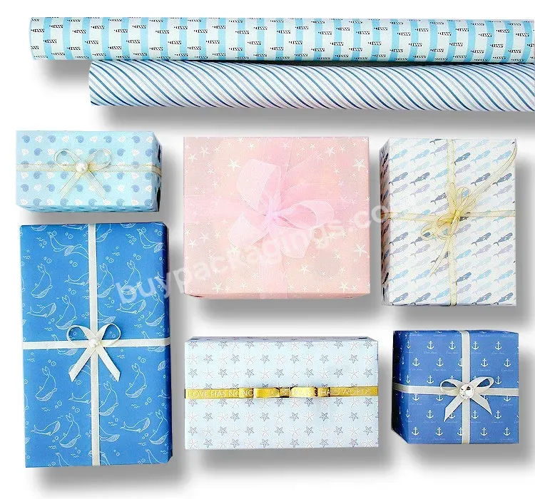 Manufacturers Papel De Regalo Cute Variety Patterns Tissue Wrapping Paper Customized Craft Packing Gift Wrapping Paper - Buy Packing Paper,Wholesale Pattern Gift Wrapping Paper Roll Art Paper,Gift Packing Paper.