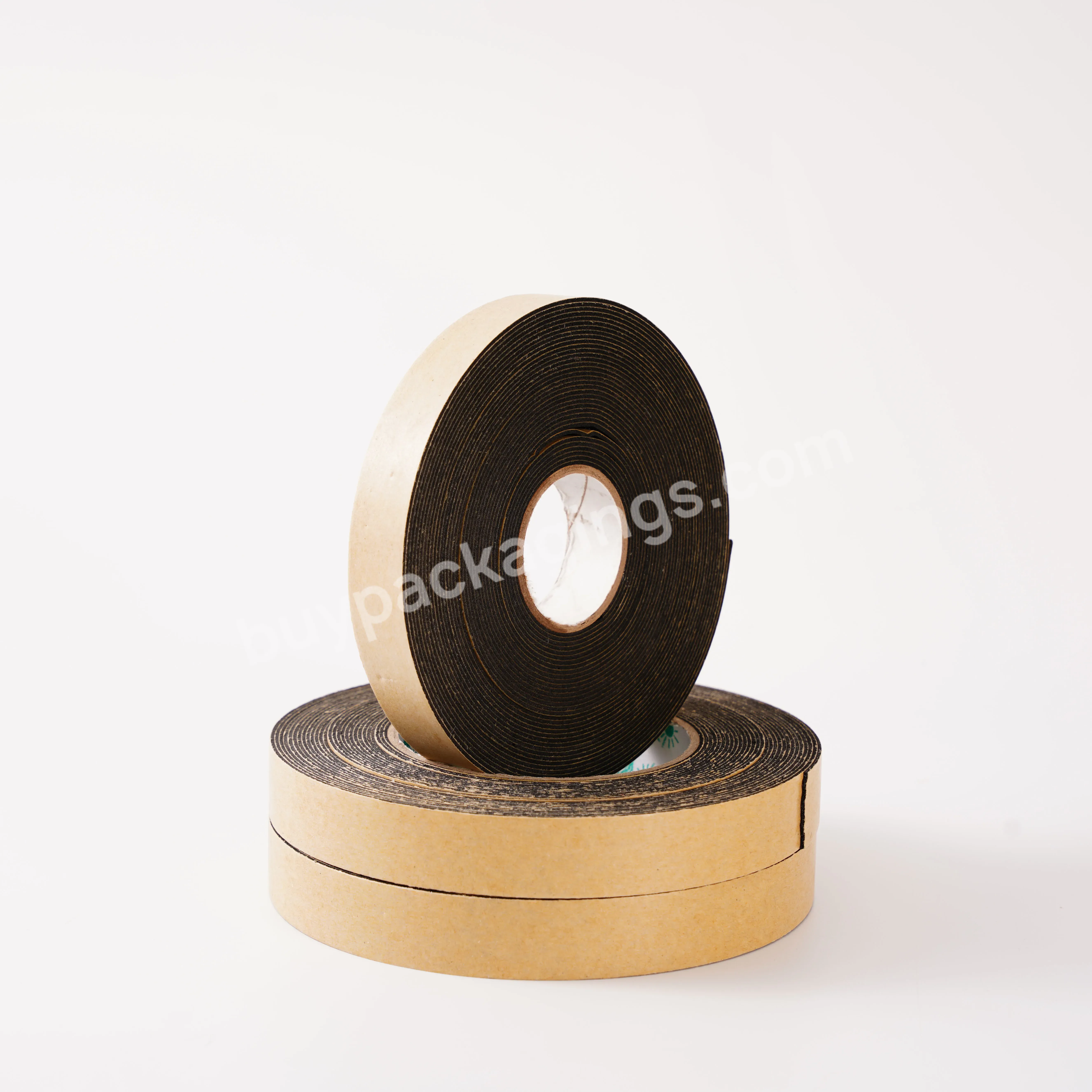 Manufacturers Wholesale 2mm Black Foam Double-sided Adhesive Tape For Building Decoration - Buy Black Cotton Adhesive Tape For Household Electrical Appliances,Sealing Double-side Tape,Adhesive Double-sided Cotton Tape For Mirrow.