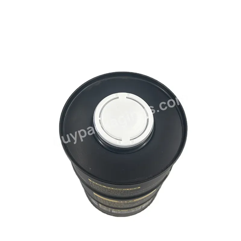 Manufacturing 0.8l 1 Liter Round Empty Brake Fluid Tin Can Metal Tinplate Chemical Canister Container - Buy Tin Can Metal Tinplate Chemical Canister Container,Manufacturing 0.8l 1 Liter Round Empty Brake Fluid Tin Can,1 Litre Tinplate Printed Can Man