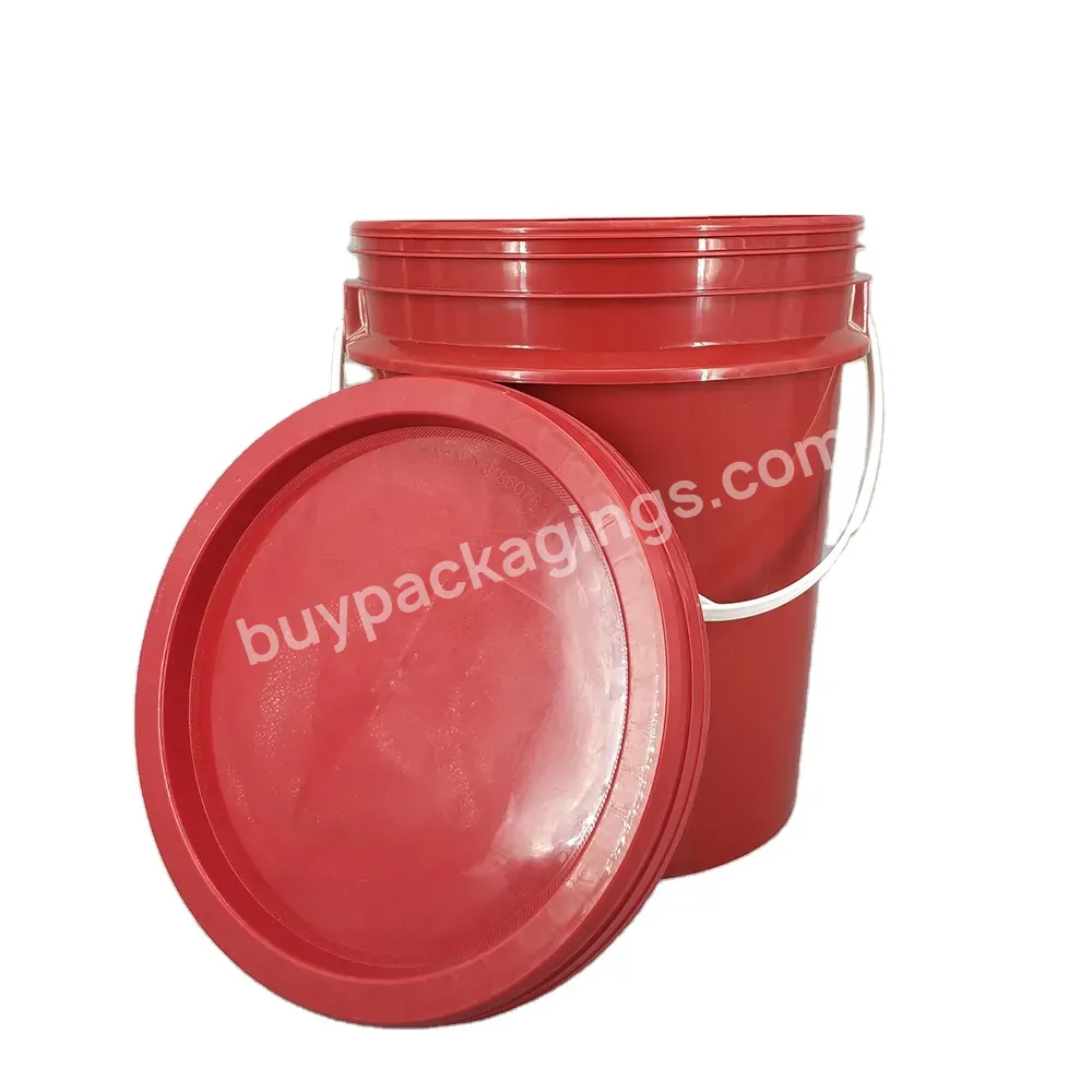 Manufacturing 18l 20l Water Buckets Round Shape Cleaning Bath Plastic Water Buckets