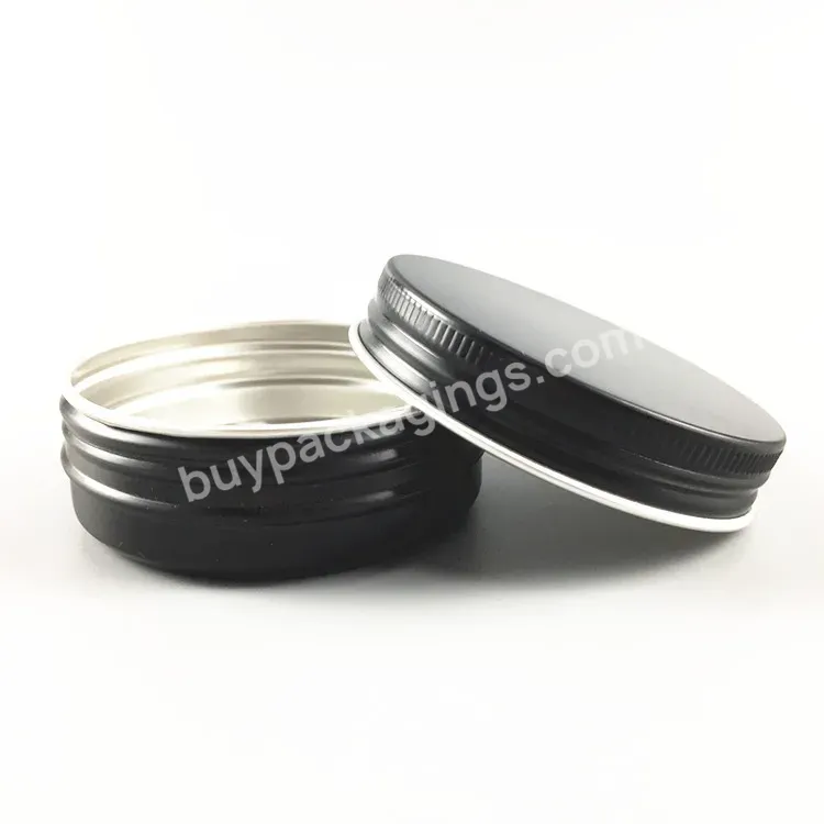Matte Black Empty Metal Lip Balm Aluminum Jar 10g,15g,30g - Buy Empty Jars For Sale,Empty Cream Jar,Empty Aluminum Jars.