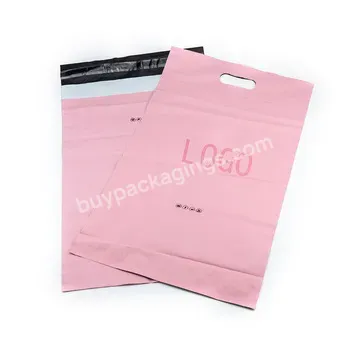 Matte Shinny Plain Color Custom Biodegradable Packaging Compostable Shipping Mailer Bag With Handle For Clothing - Buy Polymailer,Mailer Bag With Handle,Biodegradable Shipping Bag.