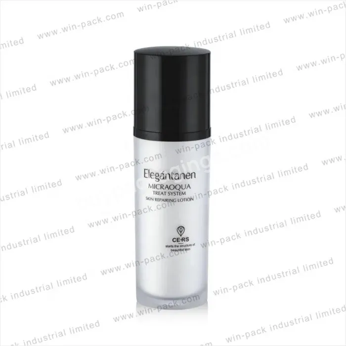 Matte White Frosted Cosmetic Packaging Container Acrylic Cream Bottle 30ml 50ml 100ml - Buy Matte Cosmetic Packaging,Acrylic Cream Bottle,White Cosmetic Container.