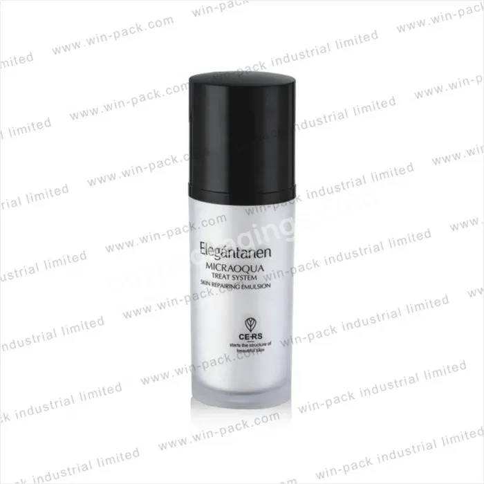 Matte White Frosted Cosmetic Packaging Container Acrylic Cream Bottle 30ml 50ml 100ml - Buy Matte Cosmetic Packaging,Acrylic Cream Bottle,White Cosmetic Container.