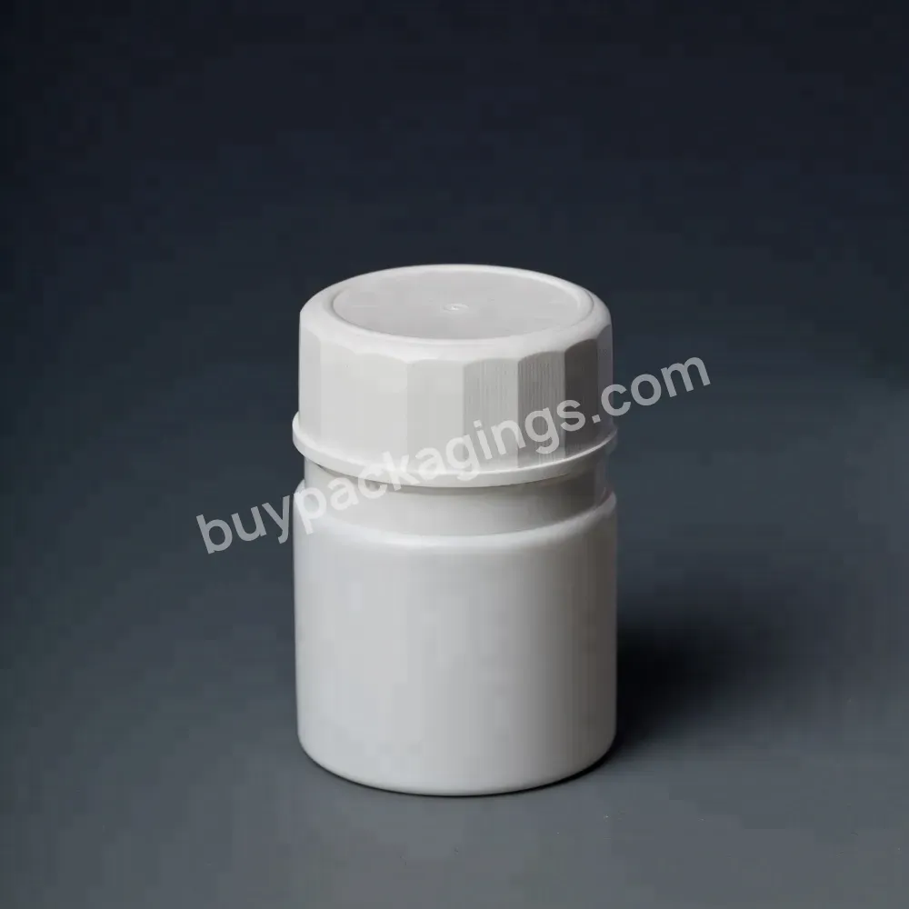 Medicine Packaging 50ml Health Care Bottle Pe Screen Printing Plastic Pharmaceutical Pill Screw Cap With Silica Arc Cap - Buy Health Care Bottle With Silica,Crc Cap Bottle,Medicine Packaging Bottle.