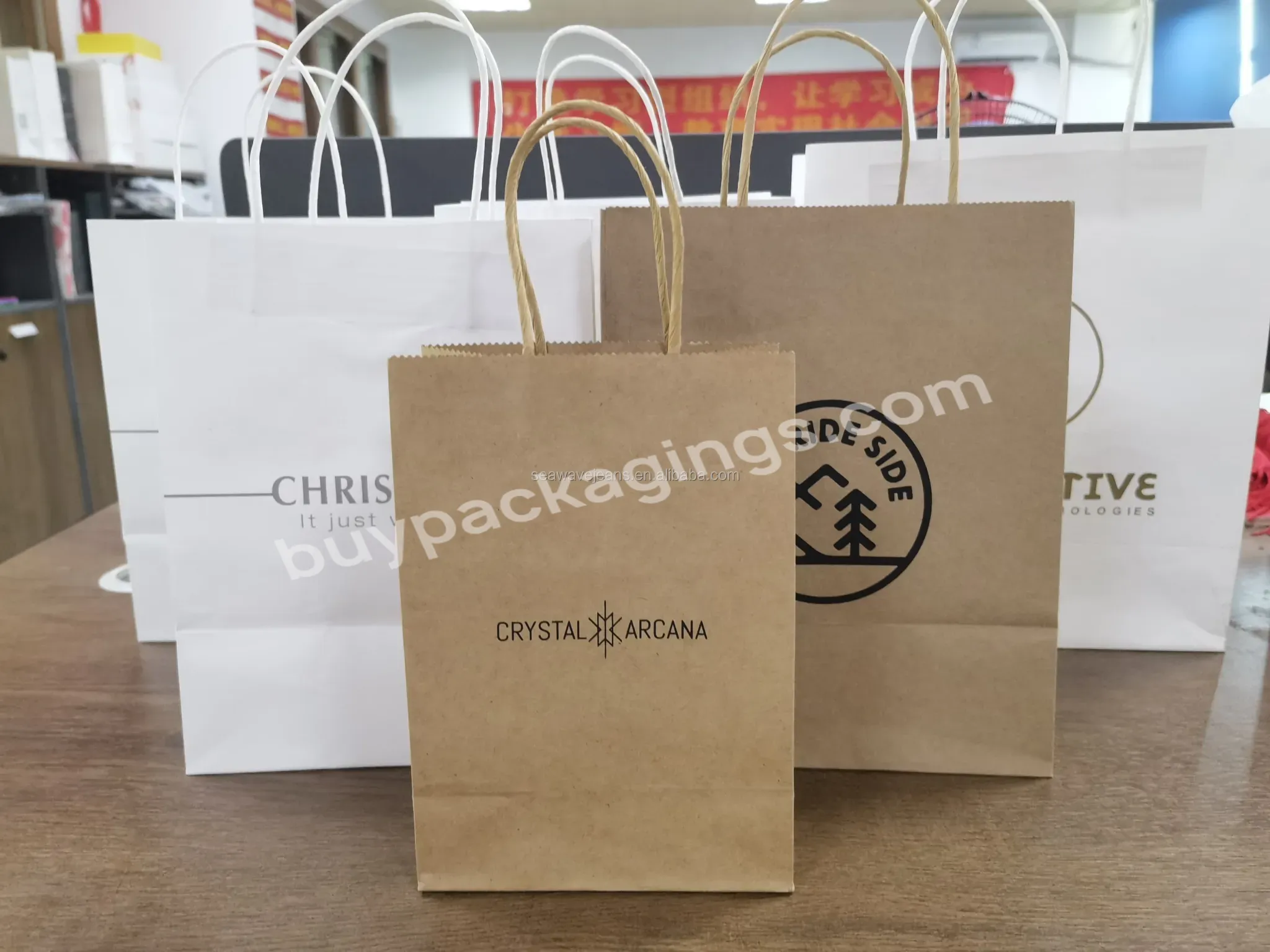 Medium Size Recycled Cheap Price For Small Business Custom Printed Shopping Gift Bag With Your Own Logo Brown Paper Bags - Buy Recycled Shopping Paper Bag,Cheap Shopping Paper Bag,Brown Paper Bags.