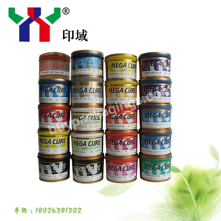 Megacure Special Black Uv Printing Ink For Press Name Card And Picture Printing Envelopes - Buy Uv Printing Ink,Uv Offset Printing Ink,Print Brochure Ink.