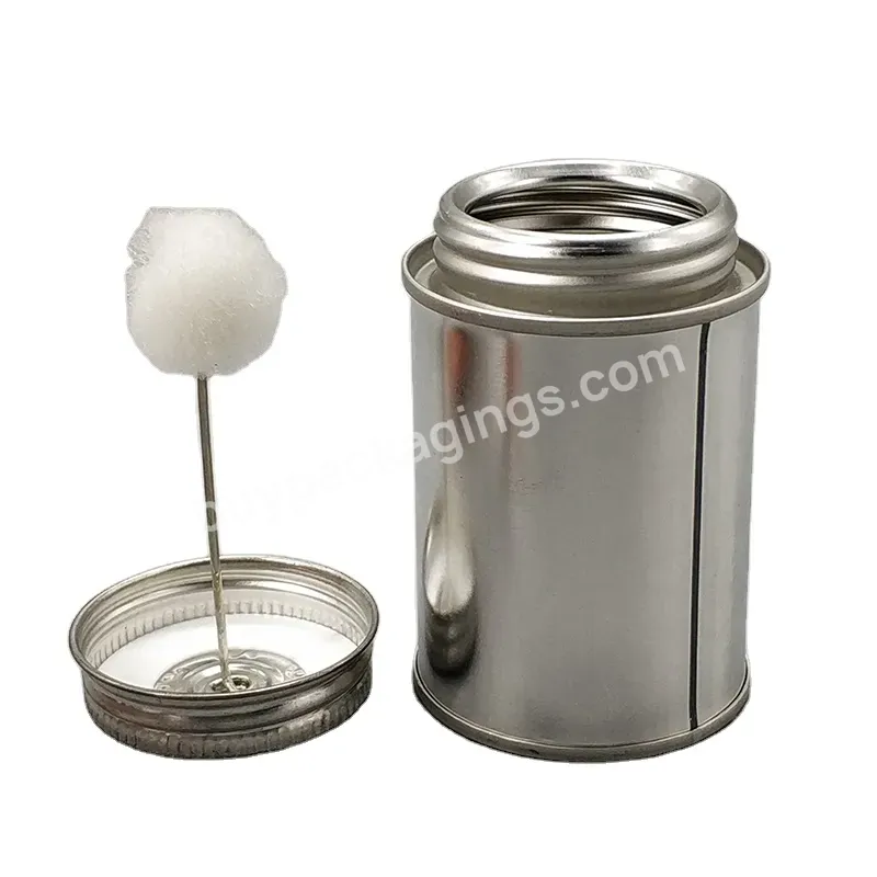 Metal Monotop Can For Packing Pvc Cement With Dauber 4oz 118ml Glue Utility Tin Can With Cotton Ball - Buy Metal Monotop Can For Packing Pvc Cement With Dauber,4oz 118ml Glue Utility Tin Can With Cotton Ball,Adhesive Metal Cans With Cover.
