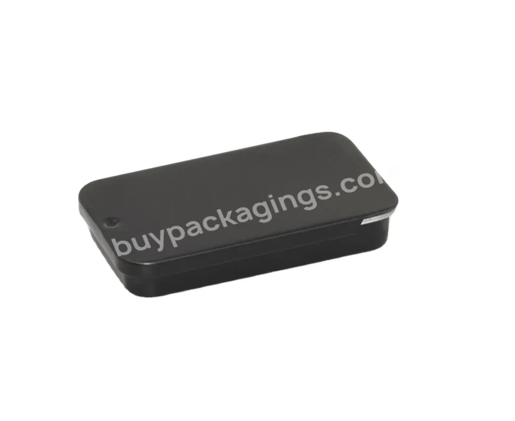 Metal Soap Box Matte Black Small Slide Tin Case With Sliding Lid For Solid Perfume Paper Soap 60x30x10hmm Custom Logo - Buy Tiny Tin Case,Soap Tin,Candle Tin.