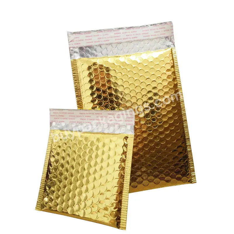 Metallic Bubble Poly Mailers Custom Air Padded Envelop Mailing Bags - Buy Poly Mailers Custom,Bubble Mailer,Bio Poly Mailer.