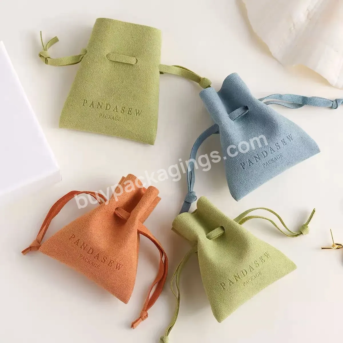 Microfiber Faux Suede Leather /microfiber Small Jewelry Envelope Pouch With Snap Button Tassel - Buy Custom Suede Jewelry Pouch,Microfiber Jewelry Pouch With Logo,Make Small Leather Pouch.