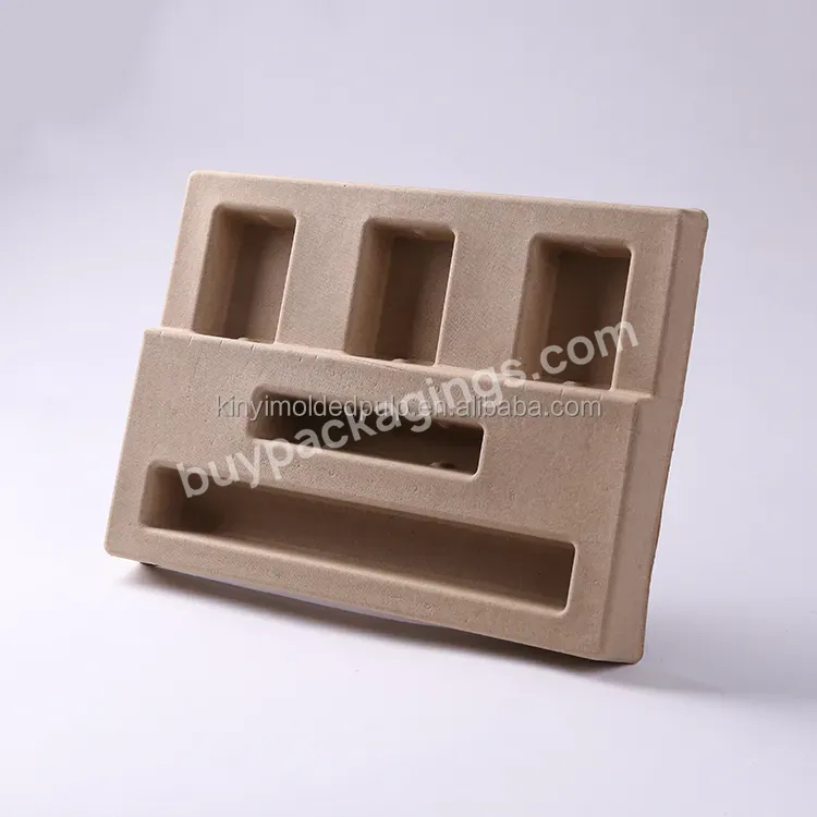 Molded Pulp Inner Packaging Customized Recycled Pulp Molding Insert Pulp Paper Tray - Buy Recycled Pulp Inner Tray,Molded Pulp Insert,Paper Pulp Tray.