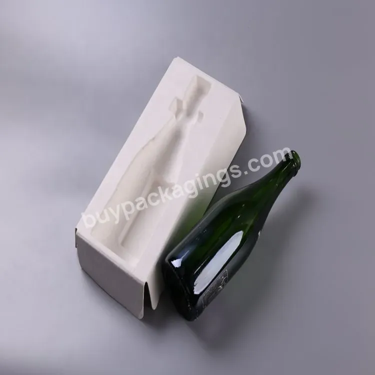 Molded Pulp Wine Bottle Packaging Inner Tray Wine Shipper,Wine Bottle Tray,Paper Pulp Tray For Wine Bottles Carrier