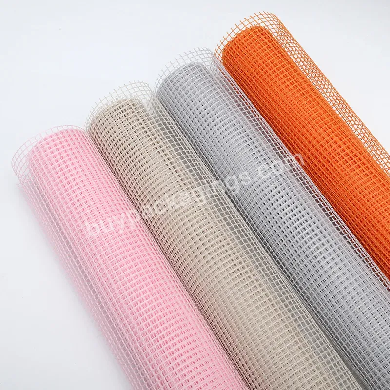 Multi-color Optional 50cm*5y/roll Flower Bouquet Wrapping Mesh Roll With Hollowed Out Square Grid - Buy Multi-color Optional 50cm*5y/roll Mesh Roll,Flower Bouquet Wrapping Mesh Roll,Mesh Roll With Hollowed Out Square Grid.