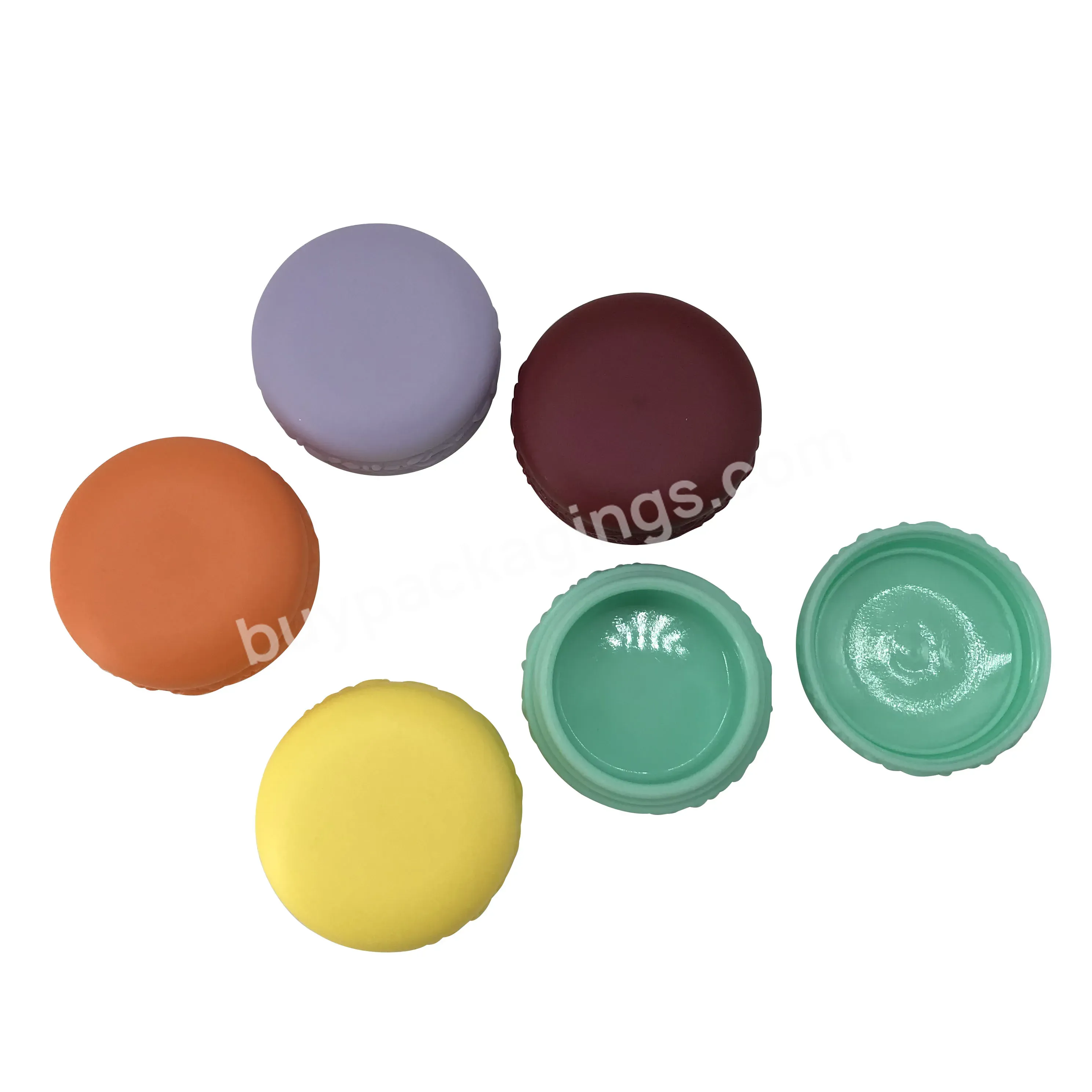 Multi Color Plastic Macaron Packaging 5g 10g 20g Face Cream Jar Jewelry Macaron Container - Buy Macaron Container,Macaron Packaging,20g Face Cream Jar.