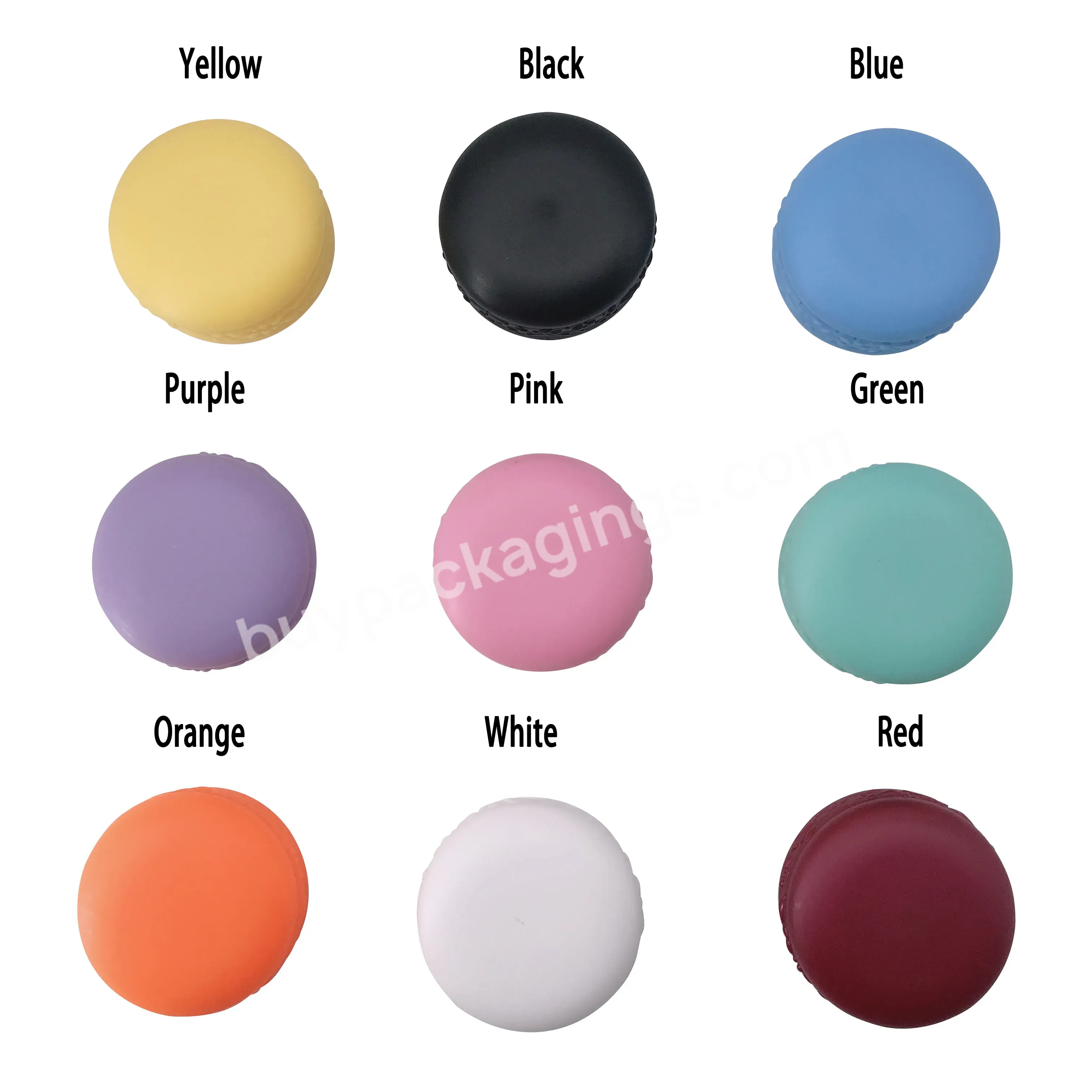 Multi Color Plastic Macaron Packaging 5g 10g 20g Face Cream Jar Jewelry Macaron Container - Buy Macaron Container,Macaron Packaging,20g Face Cream Jar.