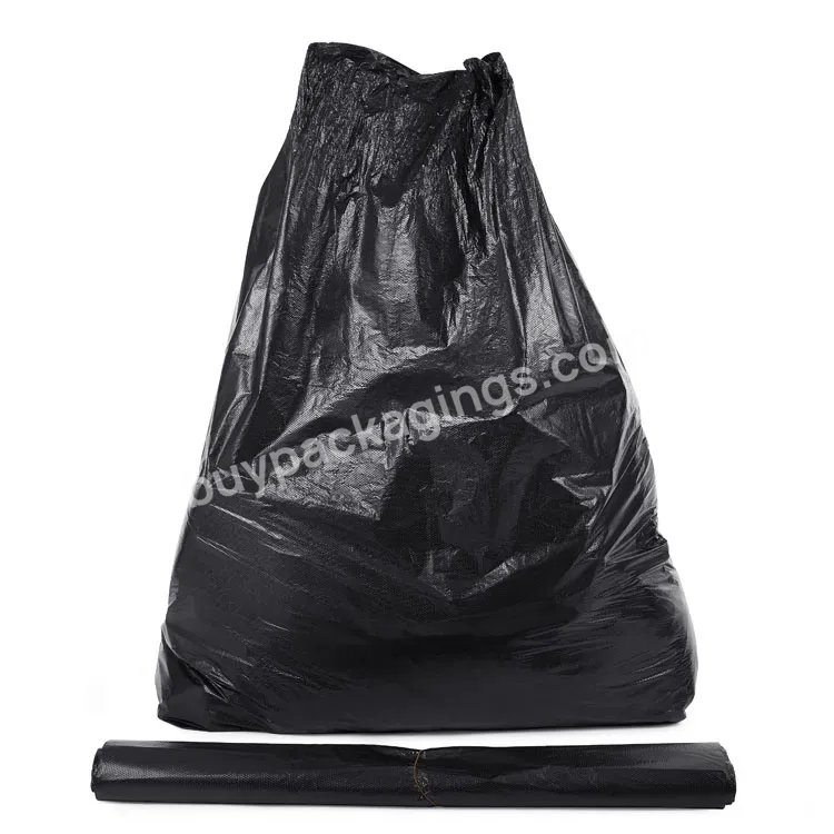 Multi Specifications Black Industrial Heavy Duty Garbage Plastic Bag For Property Sanitation Hotel - Buy Big Black Plastic Garbage Bags,Bedding Use Garbage Bag,Industrial Refuse Bags.