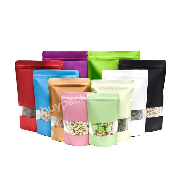 Multicolor Stand Up Pouch With Window Food Packaging Bag - Buy Multicolor Stand Up Pouch,Multicolor Stand Up Pouch With Window,Stand Up Pouch.