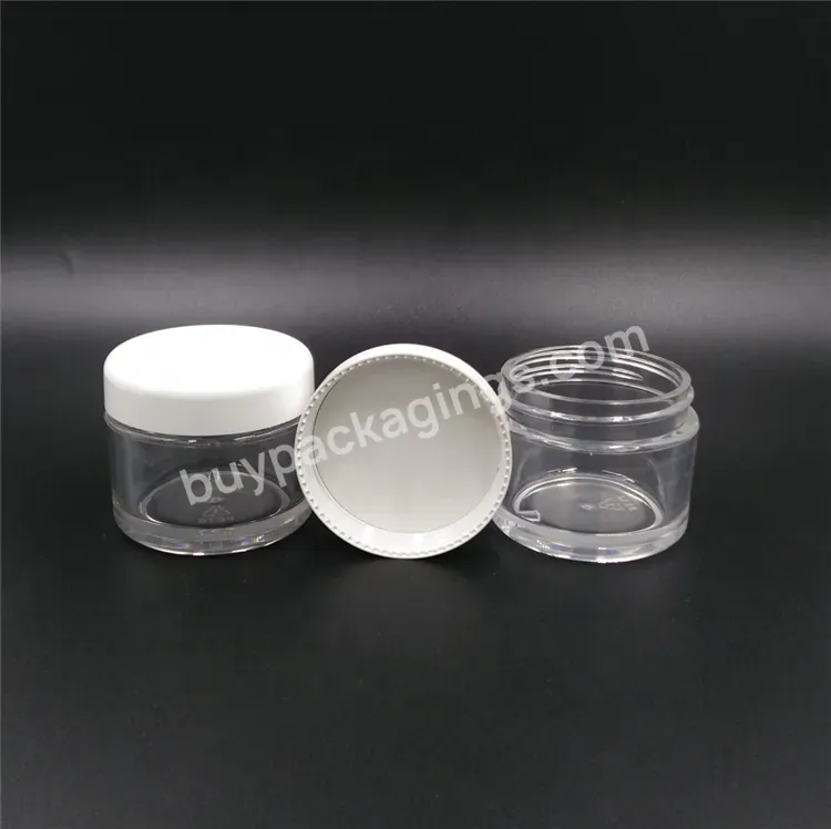 Mypack Clear Transparent Plastic Cream Jar,Thick Wall Petg Cream Container Jar 50g/2oz - Buy Empty Cream Jar,8g/10g Thick Wall Petg Jar,Cosmetic Jars Container.