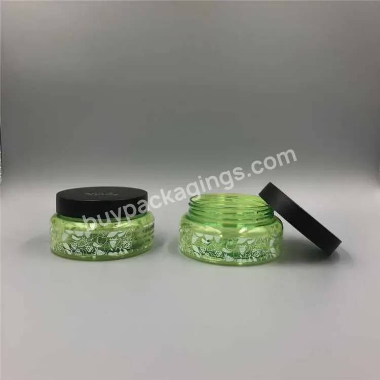 Mypack Green Color Round Shaped Pet Jar 120g/250g For Sleep Cream Packaging Jar - Buy Pet Jar 120g/250g,4 Oz Cream Jars,Cream Jar With Spatula.