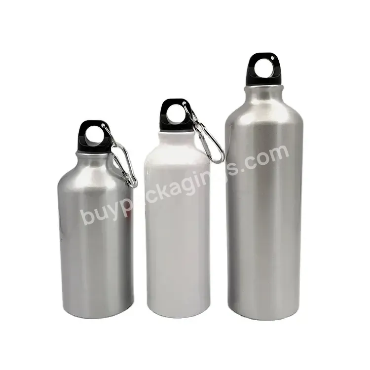 Natural Silver Aluminum Sport Water Bottle With Keyring - Buy Aluminum Sport Water Bottles,Sports Water Bottles With Plastic Cover,Stainless Steel Vacuum Flask.
