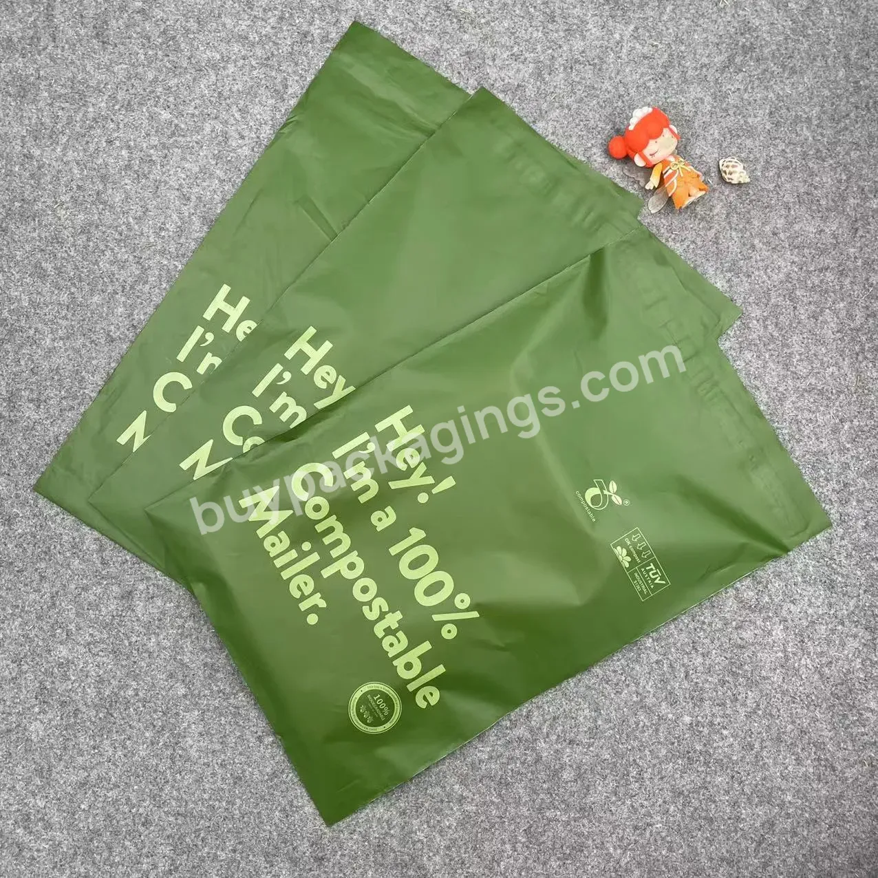 New Arrival Custom Logo Printed 100% Biodegradable Compostable Green Packaging Poly Mailer Shipping Mailing Bags For Clothing - Buy Custom Logo Printed Biodegradable Mailing Bags,100% Biodegradable Compostable Shipping Bags,Shipping Bags For Clothing.